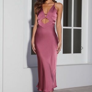 Hello Molly Satin Midi Dress